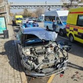 Жүргізушінің жүрегі тоқтап қалған: Алматыда 5 көлік соқтығысып, бір адам көз жұмды
