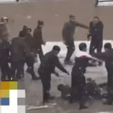 Шымкентте жол бойында жаппай төбелес болды (ВИДЕО)