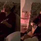 «Райм сүйген қазақилық»: Ерке Есмахан ұлына домбырамен ән шырқап берді (ВИДЕО)