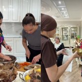 «Үш келінімізден үш перзент»: Гүлзира Айдарбекова немересін қырқынан шығарды (ВИДЕО)