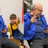 «Өзінен аумай қалған»: Уәлибек Әбдрайымов немересін көпшілікке көрсетті