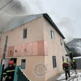 Астанада Байқоңыр ауданындағы екі қабатты ғимарат өртенді