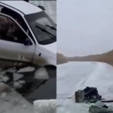 Атырауда балық аулау кезінде көлік суға батып кетті (ВИДЕО)