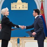 Қасым-Жомарт Тоқаев пен Александр Вучич Бірлескен мәлімдеме қабылдады