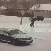 Қарағандыда әйелдің үстіне жарық бағаны құлап, көз жұмды (ВИДЕО)