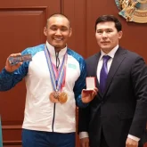 Ербол Хамитовқа  «Қазақстанның еңбек сіңірген спорт шебері» атағы берілді