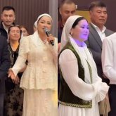 «Қара шаңырақта қалғандарға»: Жанболат пен Жазира тойда ерекше сый жасады (ВИДЕО)