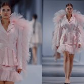 «Аяқ-қолы балғадай»: Тұрсынбектің қызы подиумда көпті тәнті етті (ВИДЕО)