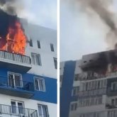 Алматыда түрғын үй өртенді (ВИДЕО)