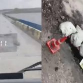 Қостанайда көпір қақ айырылды: ақылы жолда ойық пайда болып, жүргізушілер шошып жүр