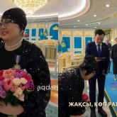 «Аға» деген көңілінен»: Мақпал Жүнісова Президентке сыйлық жасады (ВИДЕО)