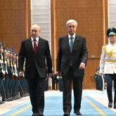 Тәуелсіздік сарайында Владимир Путинді қарсы алу рәсімі өтті