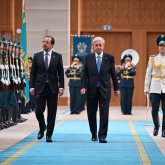 Тоқаев Тәуелсіздік сарайында Кипр президентін қарсы алды