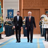 Тоқаев Тәуелсіздік сарайында Черногория Президентін қарсы алды