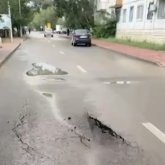 Жезқазғанда былтыр ғана төселген жаңа жолдың сиқы қашқан