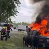 Астанада жеңіл көлік өртеніп кетті