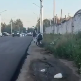 Қостанайда асфальт төсеп, бірақ тротуар салмаған