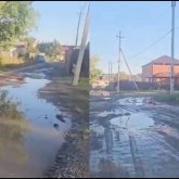Петропавл тұрғындары батпақ кешіп жүр: халық көшенің жағдайына шағымданды