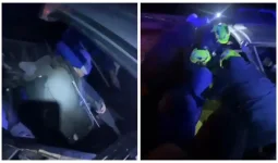 Астана-Көкшетау тасжолында екі көлік соқтығысып, бірнеше адам қысылып қалды (ВИДЕО)