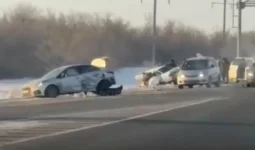 Ақтөбеде жан түршігерлік жол апаты: Төрт адам қаза тапты (ВИДЕО)