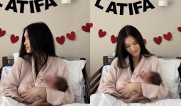 «Қош келдің, қызым!»: Атышулы Байзақова үшінші сәбиін дүниеге әкелді (ФОТО)