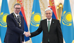 Мемлекет басшысы Сербия Президентін «Алтын қыран» орденімен марапаттады