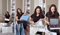 «Катардан термос, Швейцариядан кофе»: Жұлдыз Әбдукәрімова құрбыларының қоныстойға не сыйлағанын көрсетті (ВИДЕО)