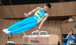 Спорттық гимнастика: Зейнолла Ыдырысов Әлем кубогы кезеңінде күміс медальға ие болды