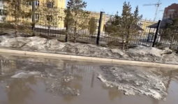 Мектептің жаны көлге айналды: Көкшетауда жаңа аудан су кешіп отыр