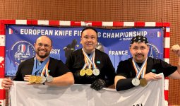 Қазақстандық спортшылар Францияда өткен спорттық пышақ жекпе-жегінен Еуропа чемпиондары атанды