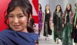 «Мені де күтіңіздер»: Мадина Сәдуақасова подуимға шығып, дефиле жасайтынын айтты (ВИДЕО)