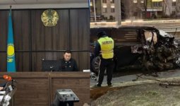 «Өзімді кешірмеймін»: Алматыдағы жол апатына айыпталушы сотта көзіне жас алды