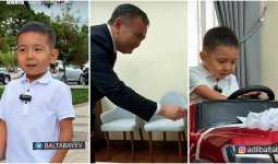 «Президенттен сыйлық»: Қасым-Жомарт Тоқаевты сағындым деген бүлдіршін ерекше қуанышқа бөленді (ВИДЕО)