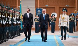 Тоқаев Тәуелсіздік сарайында Кипр президентін қарсы алды