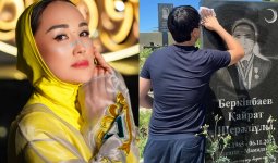 «Біз үшін оңай емес...»: Ләйлә Сұлтанқызы марқұм күйеуінің бейітінен видео жариялады (ВИДЕО)