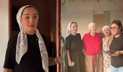 «Құран бағыштадық»: Ләйлә Сұлтанқызы марқұм күйеуінің ауылына барды (ВИДЕО)