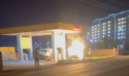 Ақтөбеде газ құю бекетінде көлік өртеніп, үш адам тірідей жанып кетті (ВИДЕО)