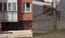 Қызылордада 600 миллионға соғылған жаңа үй нәжіске батты