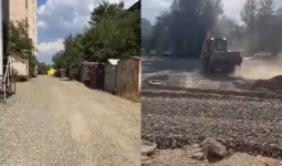 Семейде ауланы абаттандыру жұмыстары «иесіз» гараждардың кесірінен тоқтап тұр