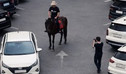 Астананың қақ ортасында атпен жүрген блогер жазаланды