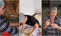 «Ауылға келін болатын әйел»: Мөлдір Мұқанова сиыр сауып, көпті тәнті етті (ВИДЕО)