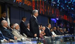 Тоқаев Бішкекте өтіп жатқан Көшпенділер ойындарының ашылуын тамашалады