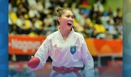 Каратэші Әсел Қанай Азия ойындарының күміс жүлдегері атанды