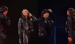 Жұлдыз Әбдікәрімова Қайрат Нұртастың концертінде ән салып, би биледі (ВИДЕО)