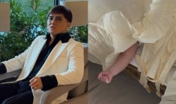 «Марқұм әкем жатқан бесікке жатқыздық»: Сәкен Майғазиев немересі жайлы айтты (ВИДЕО)