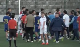 Қазақстан футболшылары Грузиядағы турнирде төбелесіп қалды