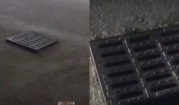«Жаңбыр жауса да, су ақпайды»: Алматы тұрғыны жолдағы кәріз жүйесінің жұмысын сынға алды