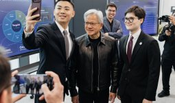 Нұрасыл Медеу NVIDIA басшысымен кездесіп, TengriAI жобасын таныстырды