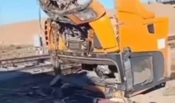 Қарағанды ​​облысында жүк көлігі пойызбен соқтығысты