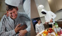 «Үйім де, ата-анам да жоқ»: Маскадағы адам ДЦП диагнозы бар курьерге баспана сыйлады (ВИДЕО)